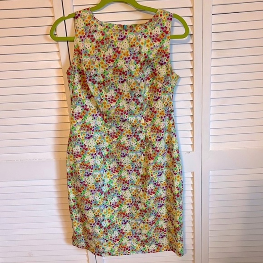Vintage 90s floral sheath dress